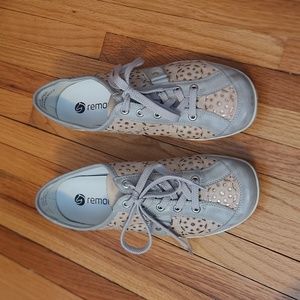 Remonte leather sneaker pink and grey size EU 40 US 9-9.5